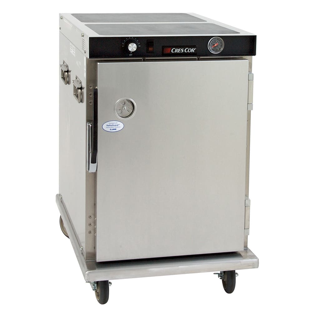 546-H33912188C Half Height Insulated Mobile Heated Cabinet w/ 8 Pan Capacity - 120v