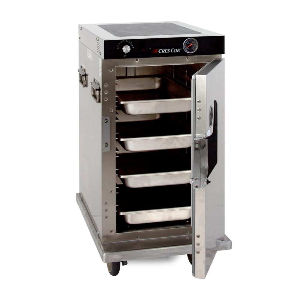 546-H339SS128C Half Height Insulated Mobile Heated Cabinet w/ 8 Pan Capacity - 120v