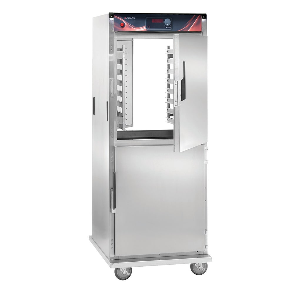 546-H138PS1834D Full Height Insulated Pass Thru Mobile Heated Cabinet w/ 32 Pan Capacity - 120v