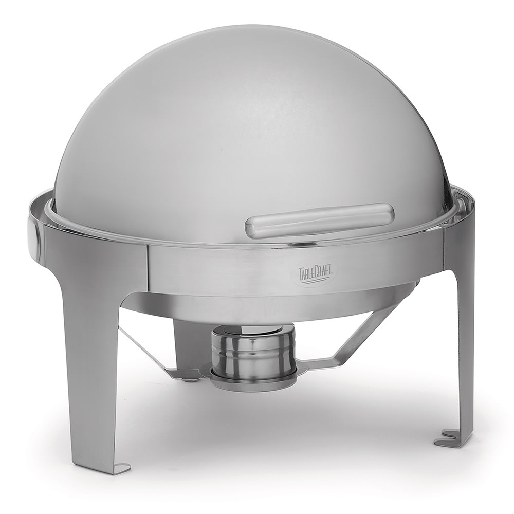 229-CW40168 Full Size Chafer w/ Roll-Top Lid & Chafing Fuel Heat