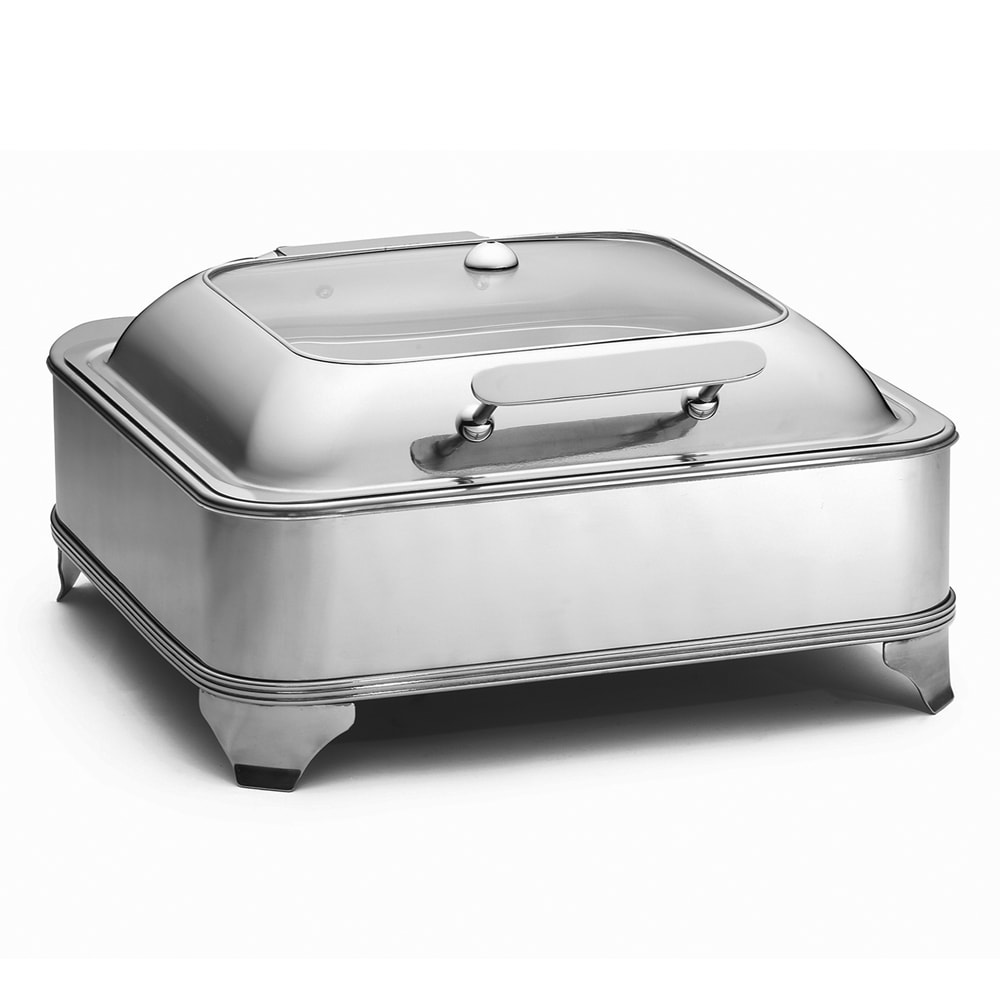 229-CW40162 Two-Thirds Size Electric Chafer w/ Hinged Lid, Stainless Steel