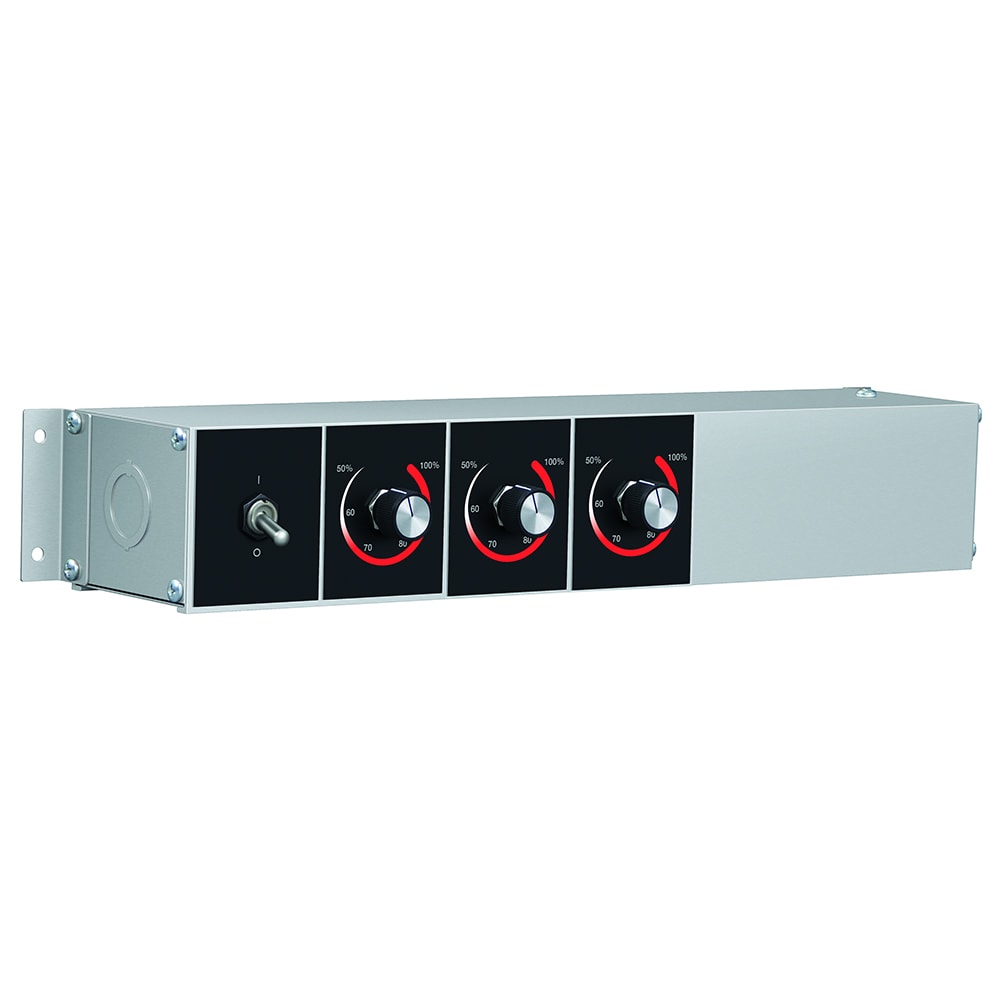 042-RMB14AJ Remote Control Enclosure w/ (1) Toggle & (3) Infinite Switches for 208v