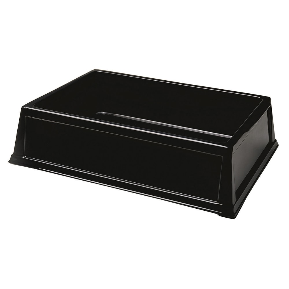 121-298 Rectangular Cooling Tub - 26"L x 18"W x 6"H, Plastic, Black