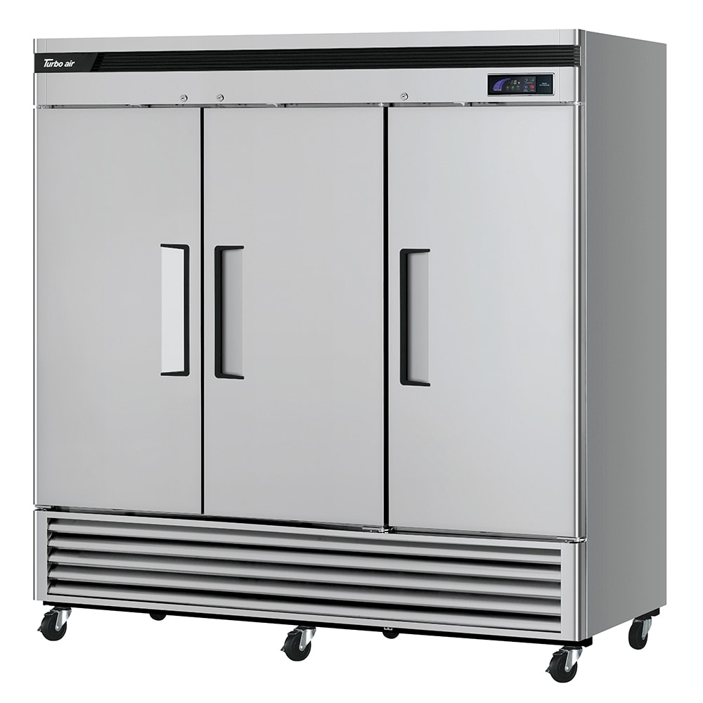 083-TSF72SDN 81 7/8" Super Deluxe Three Section Reach In Freezer, (3) Left/Right Hinge Solid...