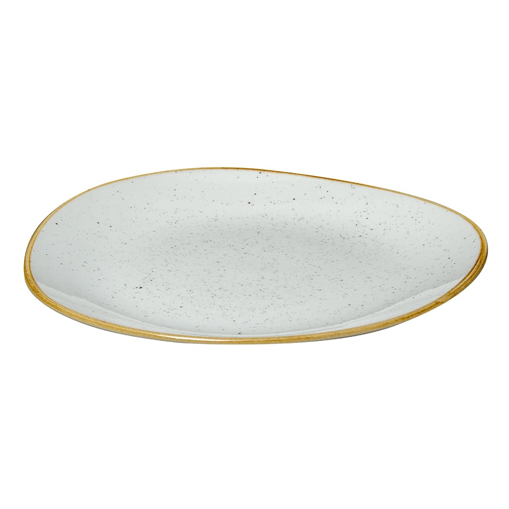 893-SWHSOG111 11 1/4" Round Stonecast Plate - Ceramic, Barley White