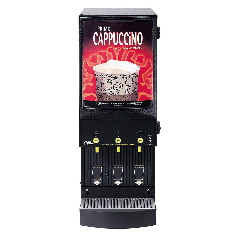 Bunn FMD-3 HOT CHOCOLATE/CAPPUCCINO Fresh Mix Dispenser with 3 Hoppers