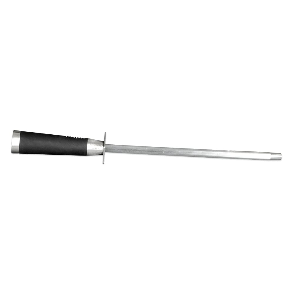 135-30401 10" Narrow Butcher Steel w/ Santoprene Handle