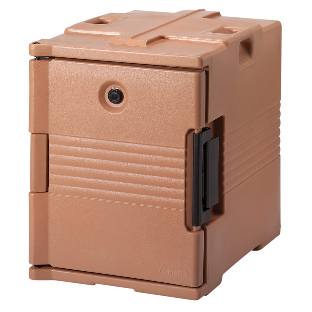 144-UPC400157 Camcarrier® Insulated Food Carrier - 60 qt w/ (6) Pan Capacity, Beige
