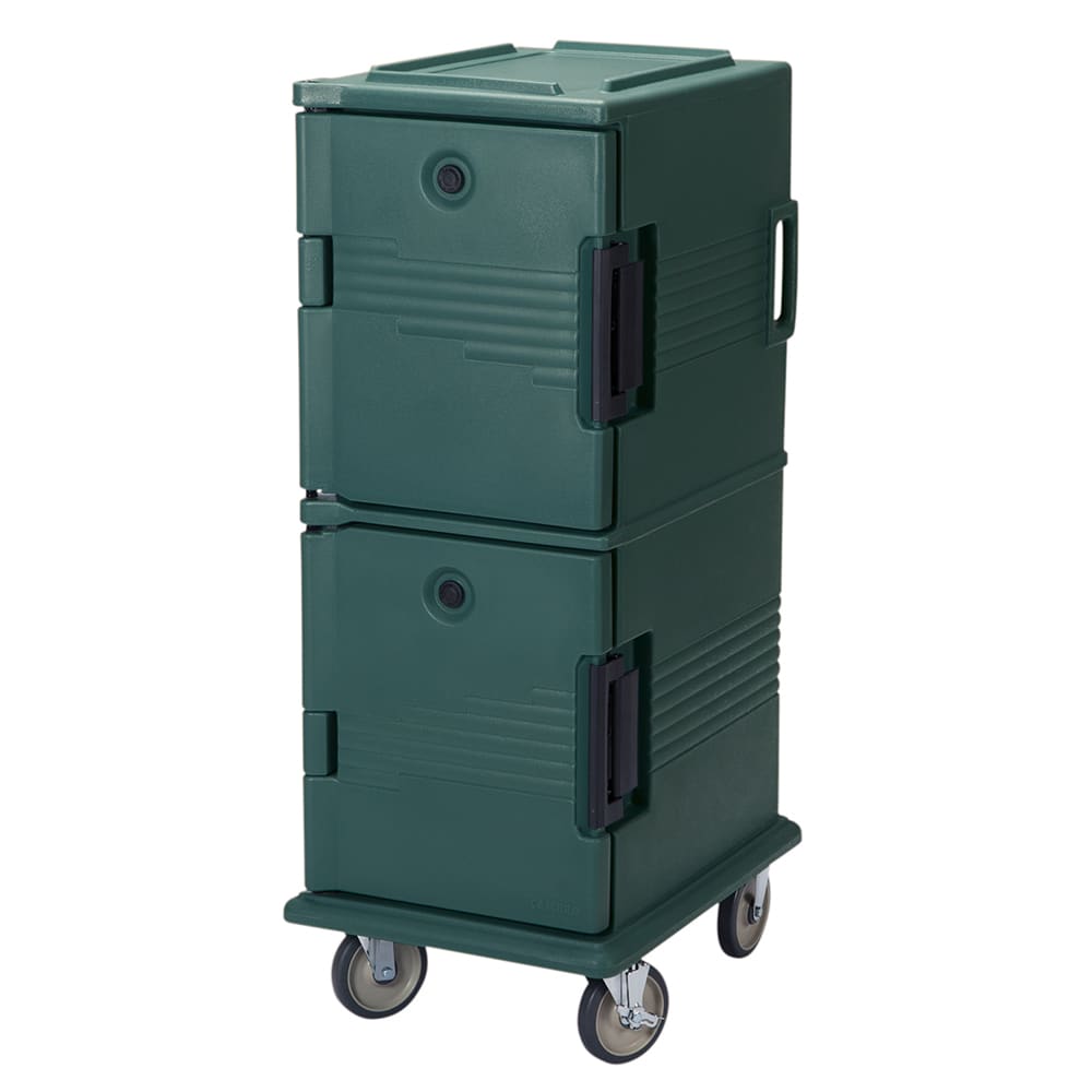 144-UPC800192 Ultra Camcart® Insulated Food Carrier - 60 qt w/ (12) Pan Capacity, Green