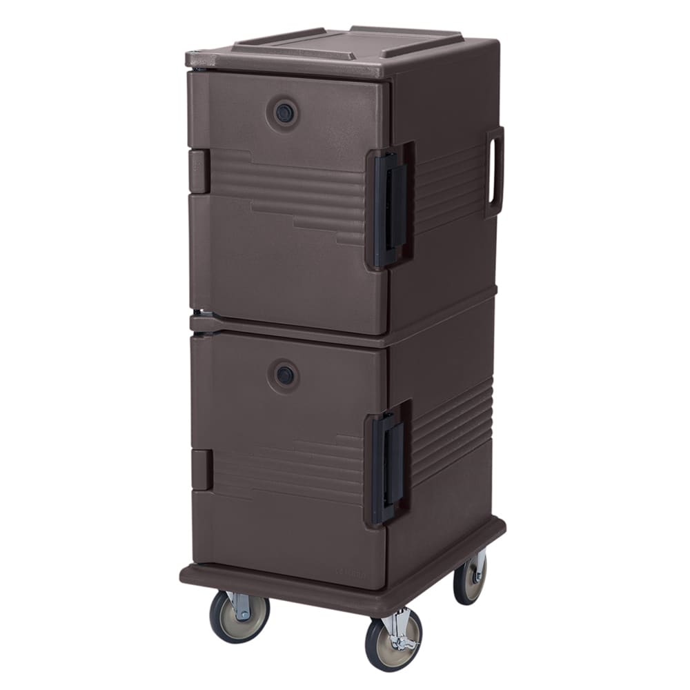 144-UPC800194 Ultra Camcart® Insulated Food Carrier - 60 qt w/ (12) Pan Capacity, Granite Sand