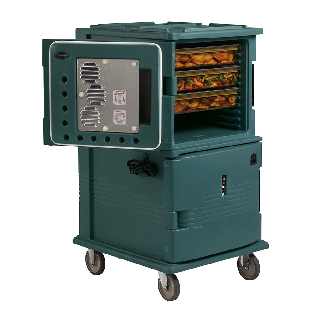 144-UPCH1600192 Ultra Camcart® Insulated Food Carrier w/ (24) Pan Capacity, Green, 110v