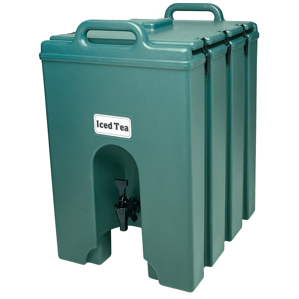 144-1000LCD519 10 gal Camtainer® Insulated Beverage Dispenser, Kentucky Green