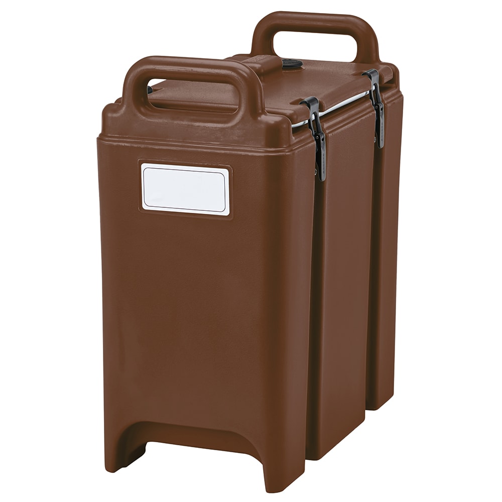 144-350LCD131 3 3/10 gal Camtainer® Insulated Soup Dispenser, Dark Brown