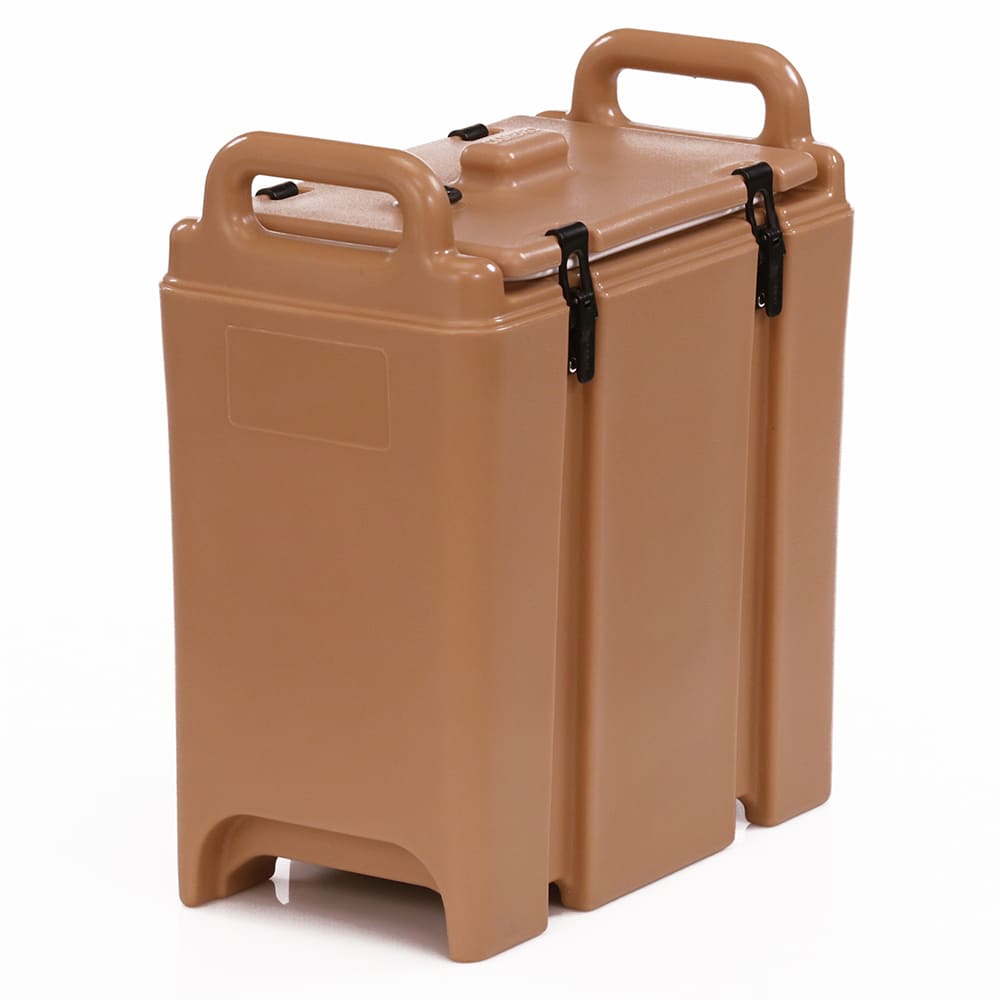 144-350LCD157 3 3/10 gal Camtainer® Insulated Soup Dispenser, Coffee Beige