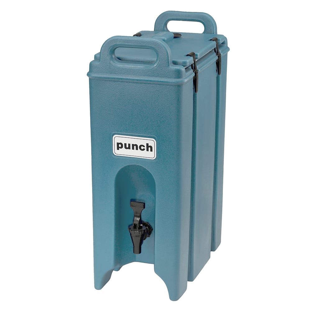 144-500LCD401 5 gal Camtainer® Insulated Beverage Dispenser, Slate Blue