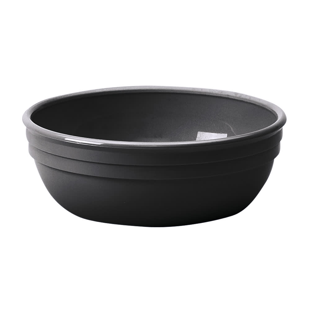 144-100CW110 12 1/2 oz Round Camwear® Nappie Bowl - Plastic, Black