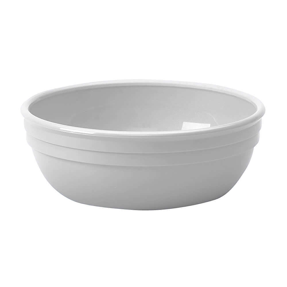 144-100CW148 12 1/2 oz Round Camwear® Nappie Bowl - Plastic, White