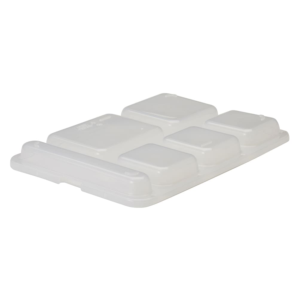 144-10146DCPC190 Plastic Lid for 6 Compartment Trays, 10 1/16" x 14 1/16", Translucent