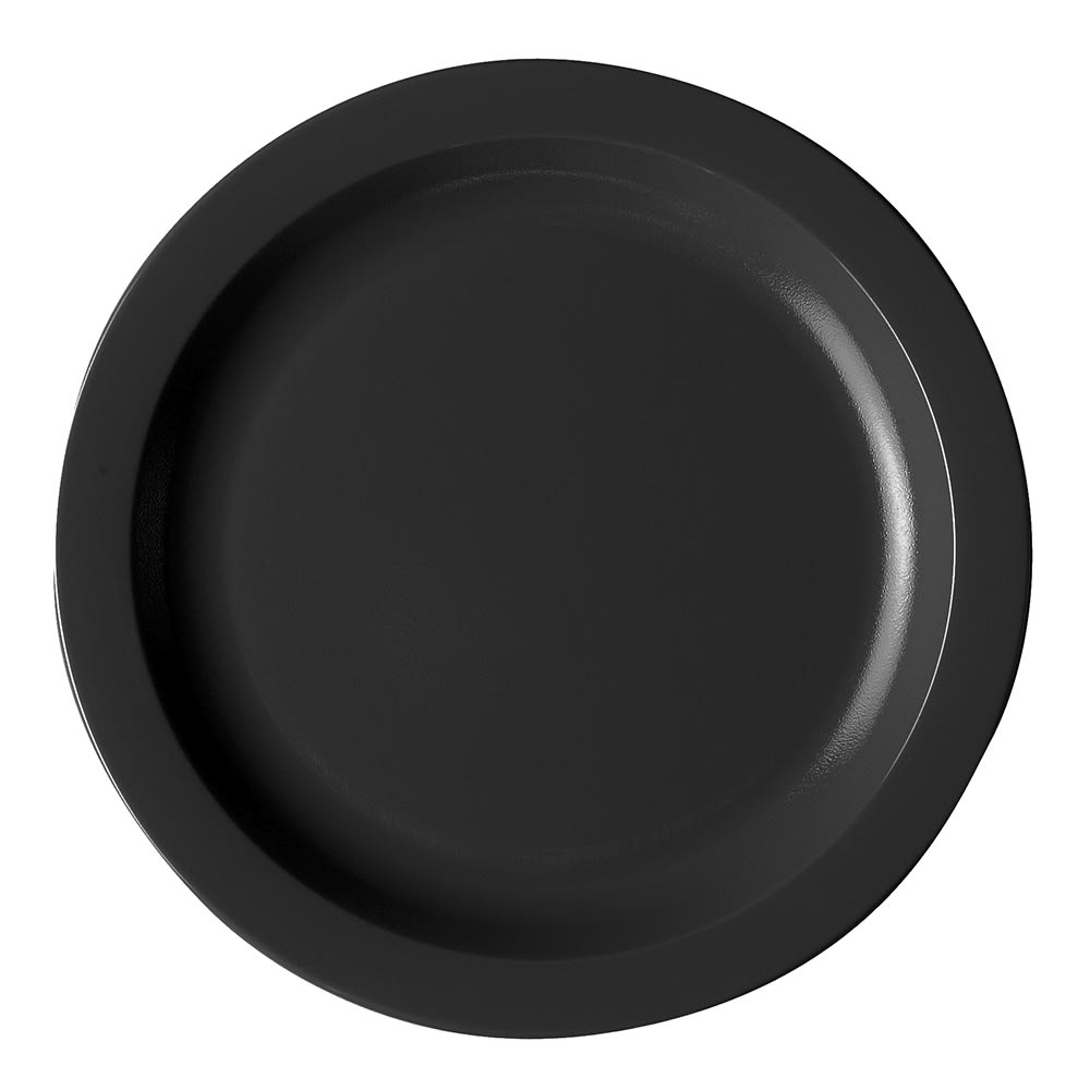 144-10CWNR110 10" Round Plastic Dinner Plate, Black