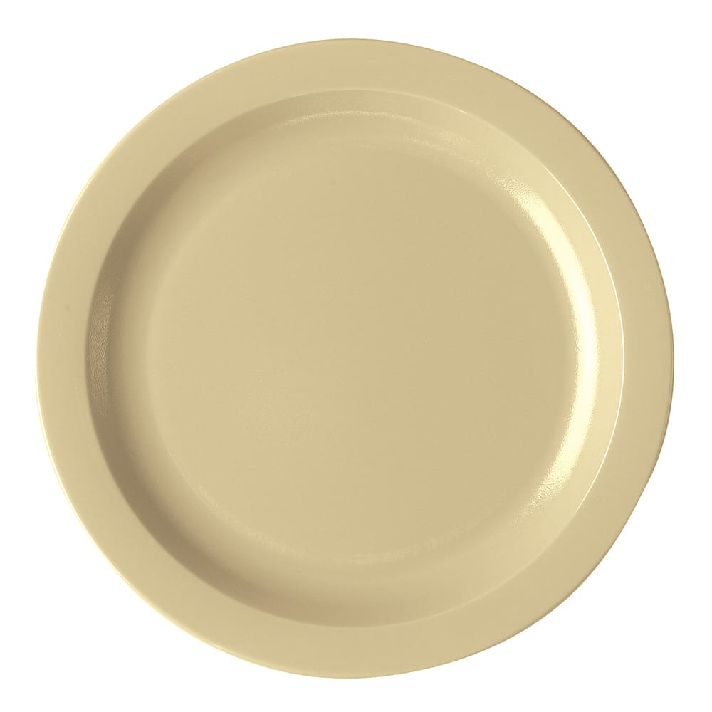 144-10CWNR133 10" Round Plastic Dinner Plate, Beige