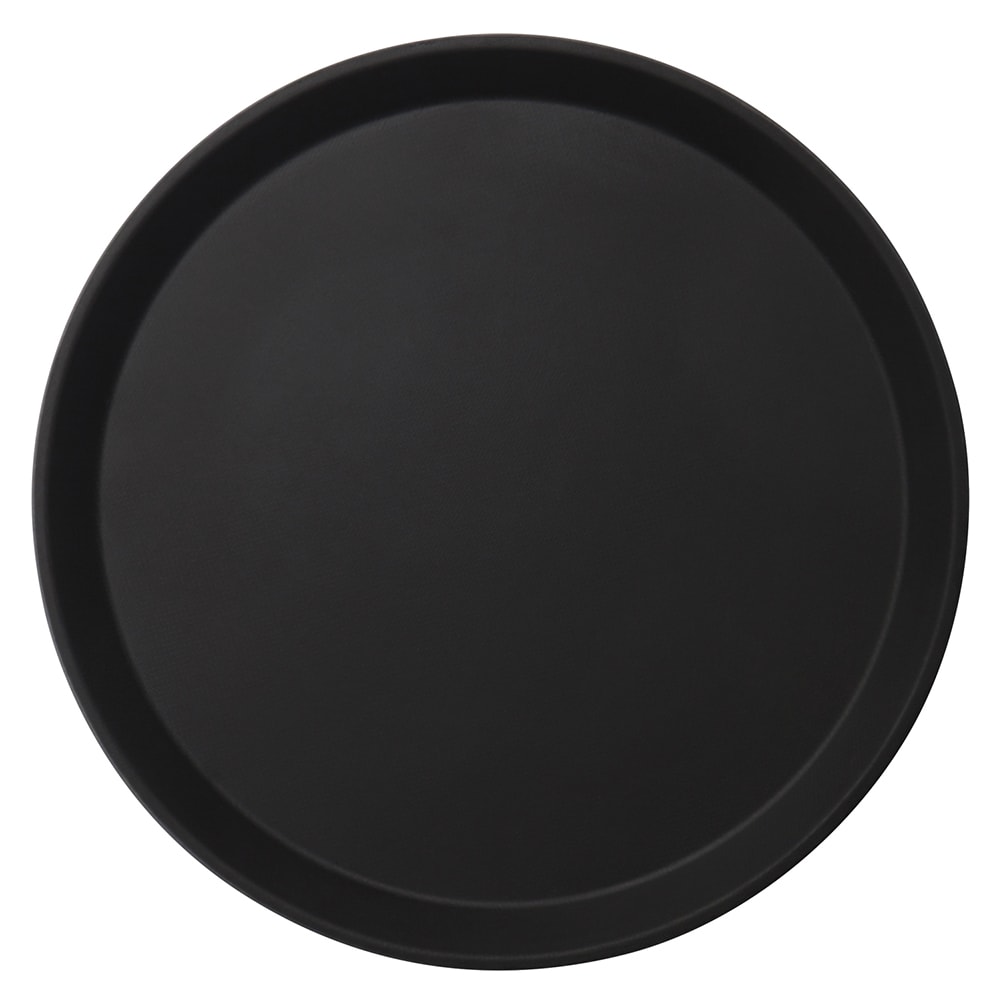 144-1100CT110 11" Camtread Round Serving Tray -  Fiberglass, Black Satin