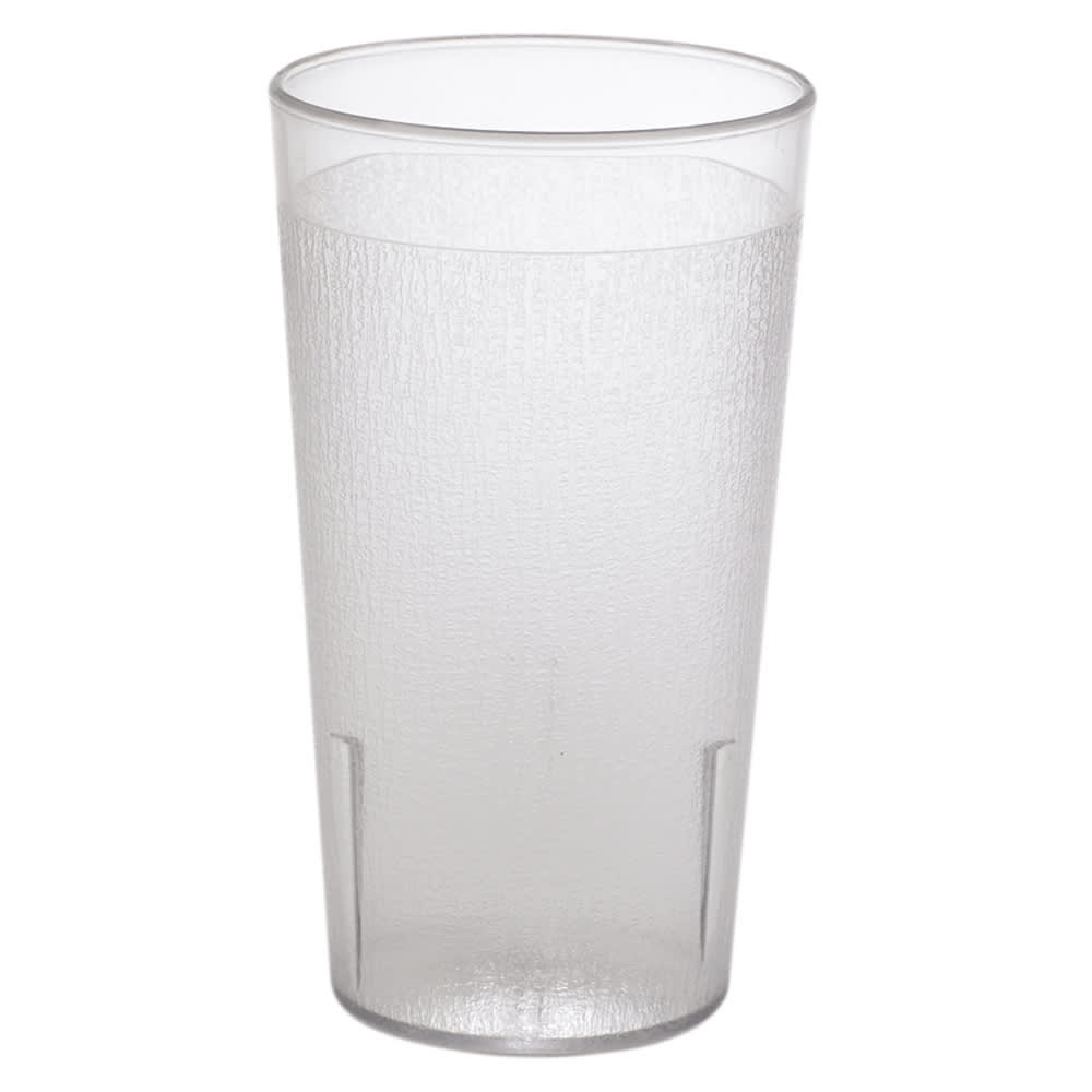 144-1200CW152 13 oz Clear Textured Plastic Tumbler