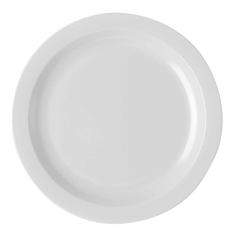 144-10CWNR148 10" Round Plastic Dinner Plate, White