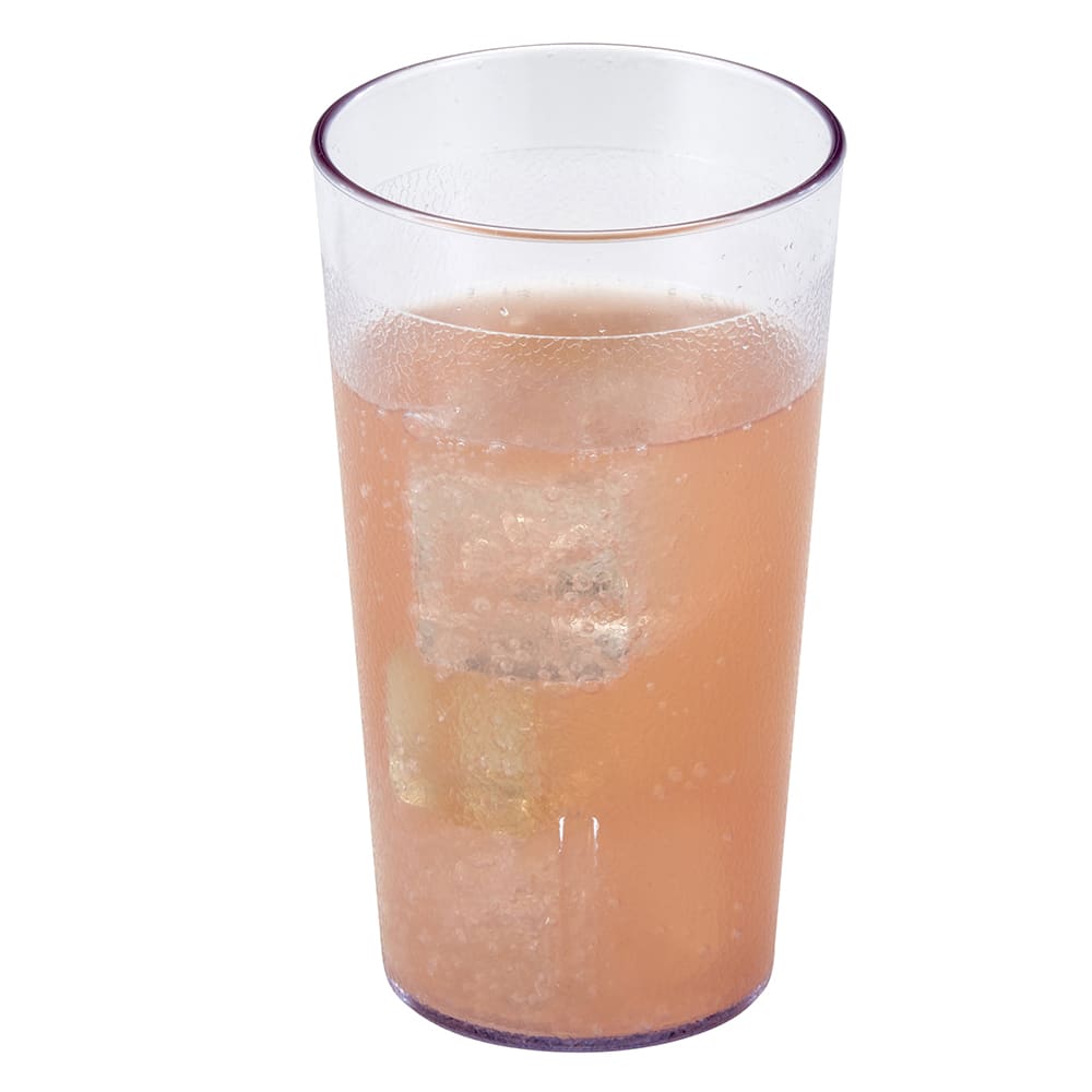 144-1200P2152 12 3/5 oz Clear Textured Plastic Tumbler