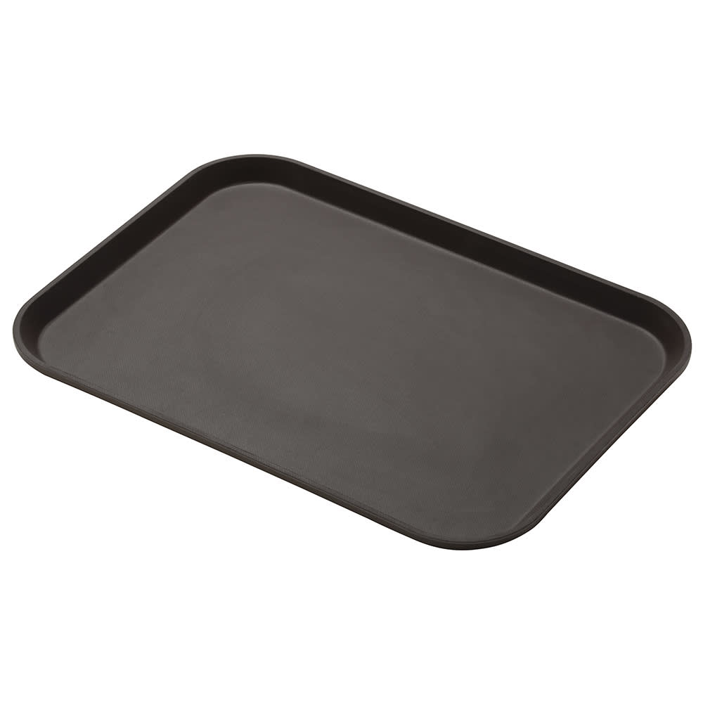144-1216CT138 Rectangular Camtread Serving Tray - 12x16 5/8", Fiberglass, Tavern Tan