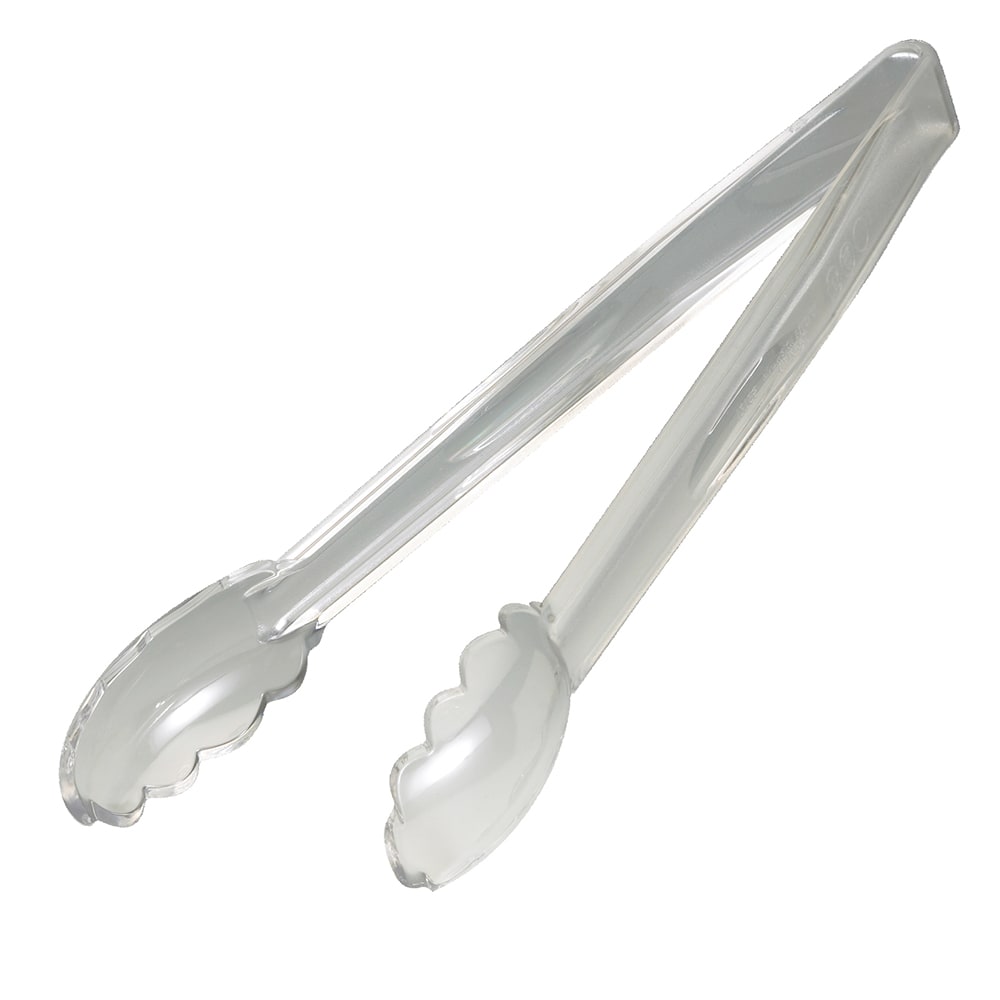 144-12TGS135 12"L Plastic Utility Tongs, Clear