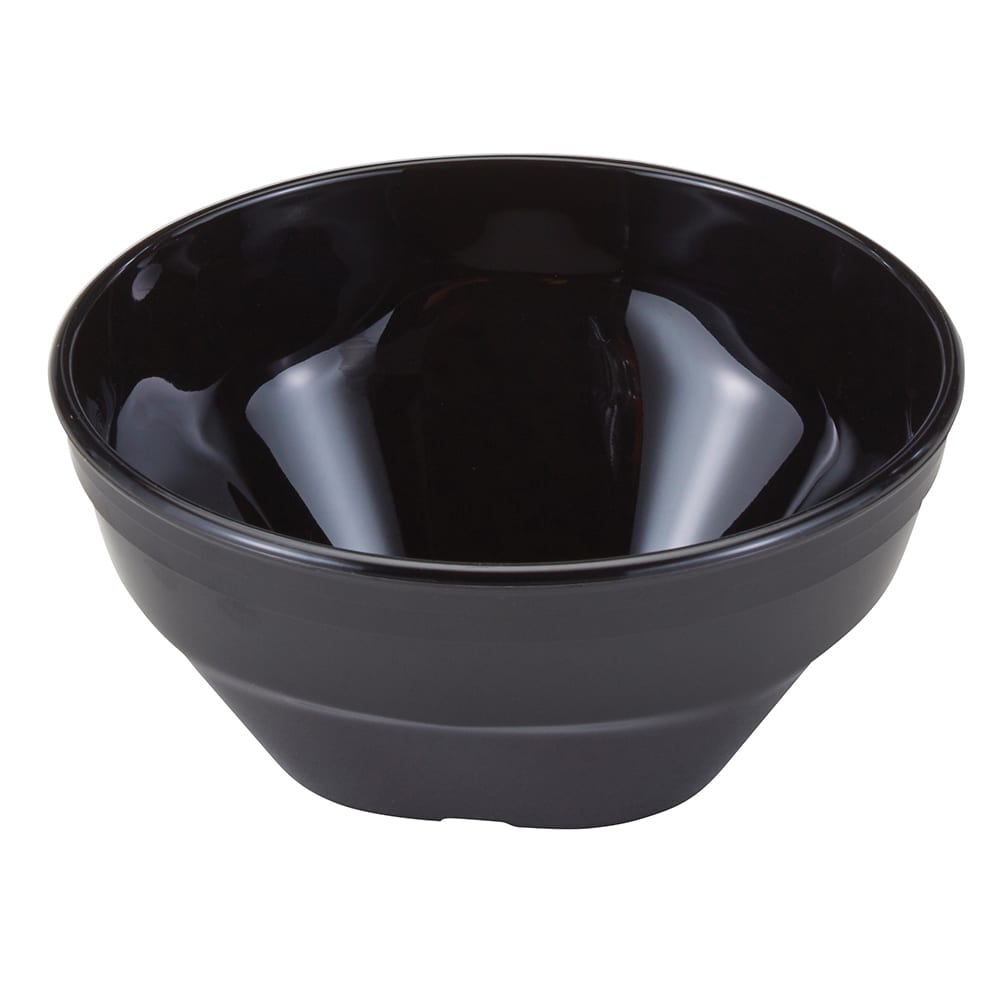 144-150CW110 16 7/10 oz Square Plastic Bowl, Black