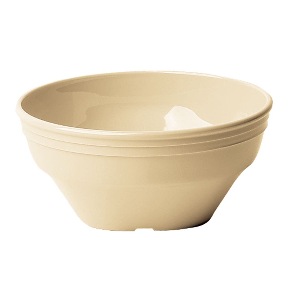 144-150CW133 16 7/10 oz Square Plastic Bowl, Beige