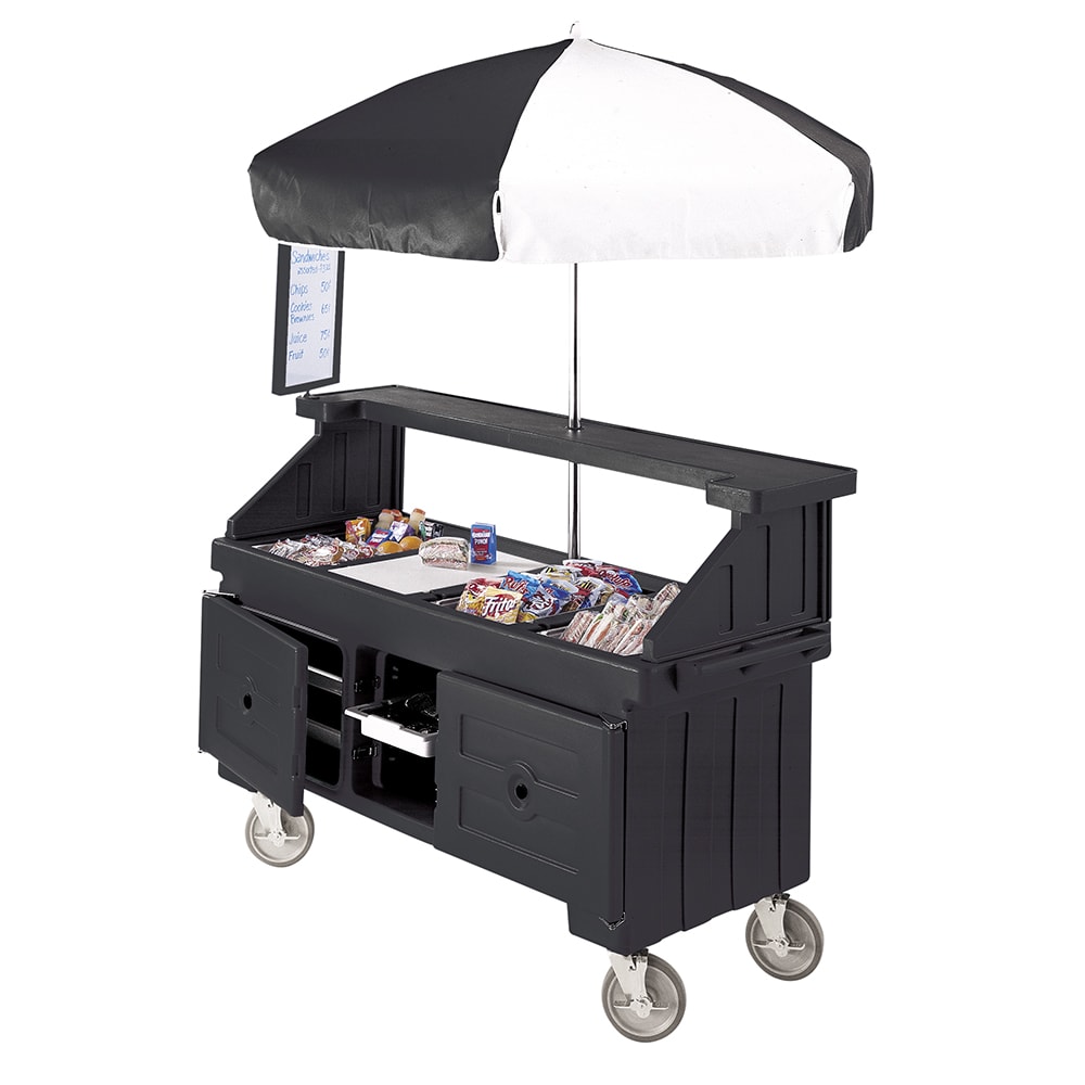 144-CVC724110 Food Cart w/ Cover & Cutting Board, 74 1/4"L x 31 3/4"W x 94"H,...