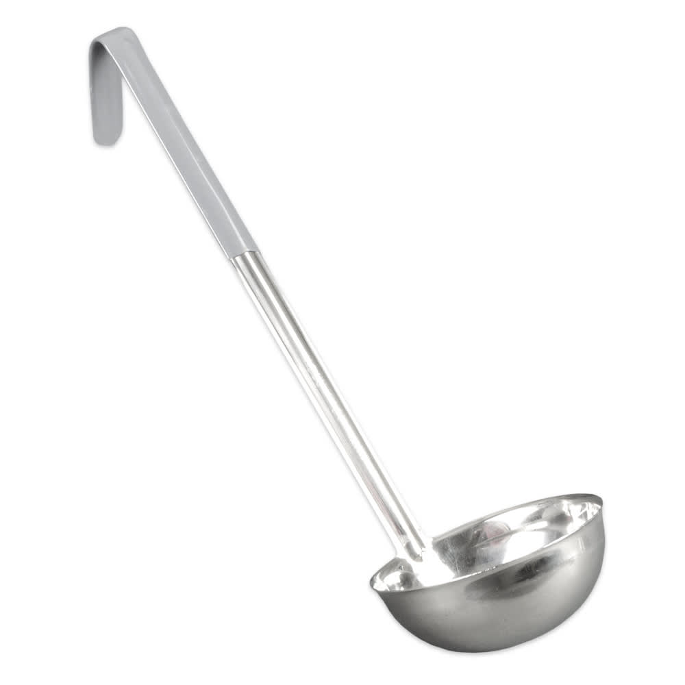 370-LOC120 12 oz Stainless Steel Ladle, Gray