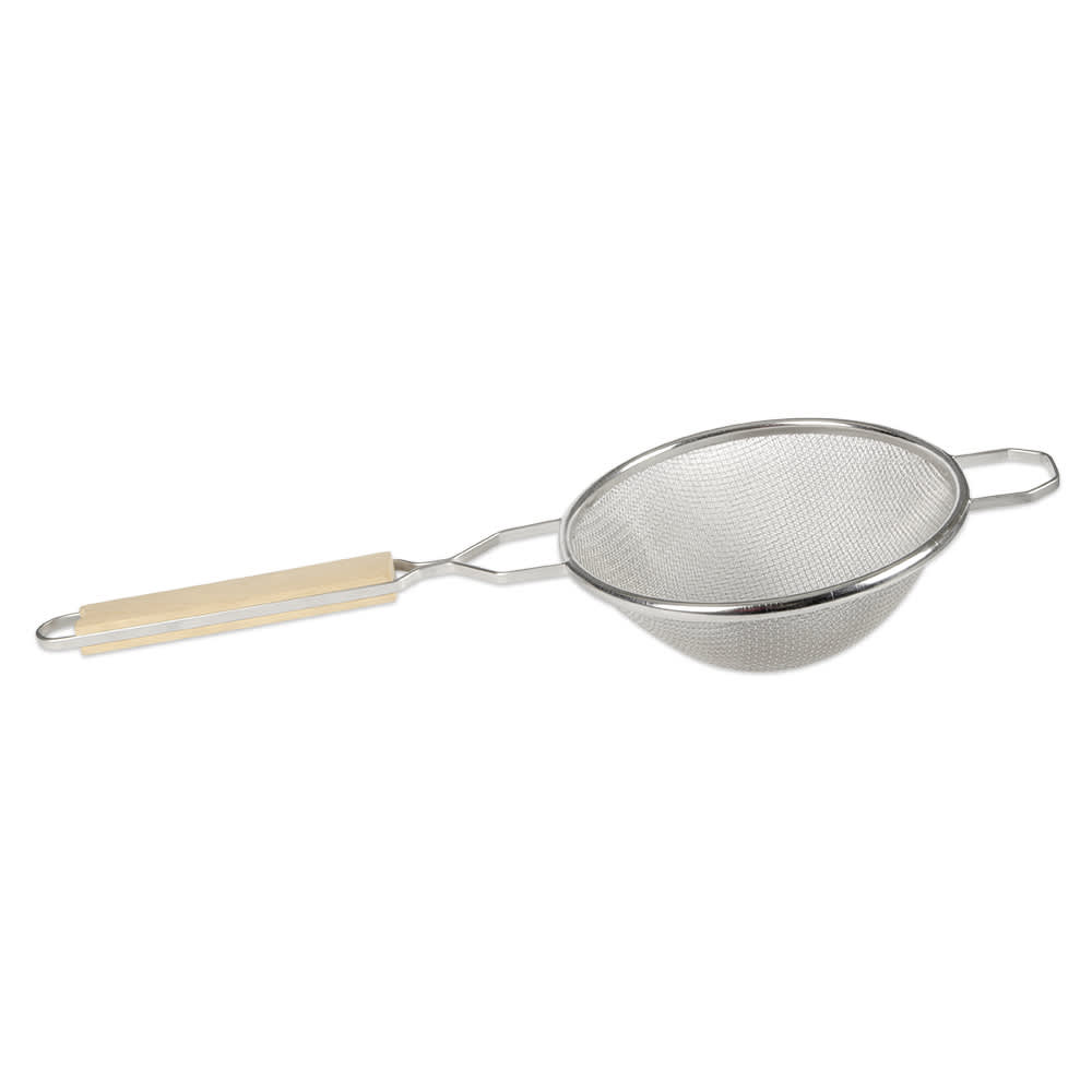370-SDM8SS 8" Medium Mesh Double Strainer - Stainless