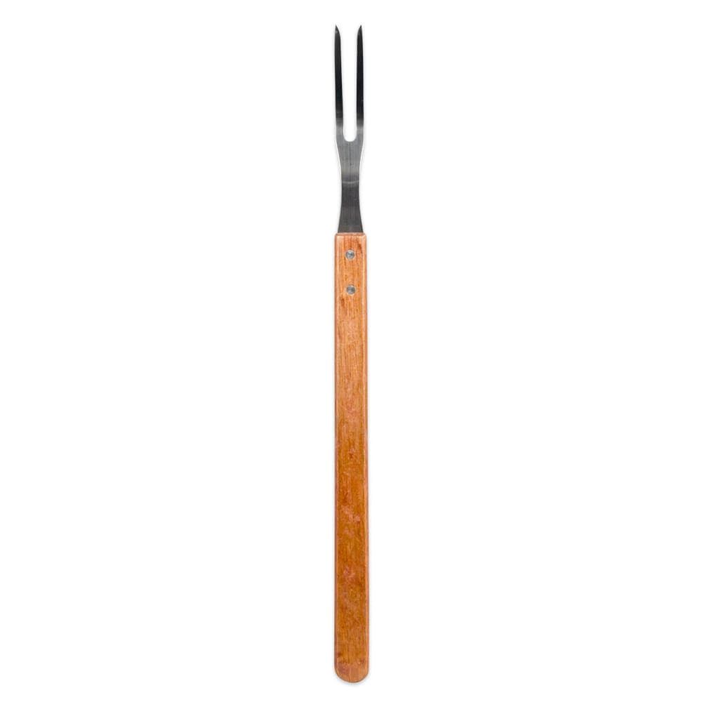 370-WPF21 21" Stainless Pot Fork - Wood Handle