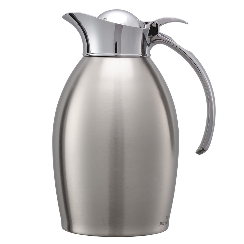 482-98110BS 1 liter Carafe w/ Vacuum Insulation, Brushed Stainless Finish
