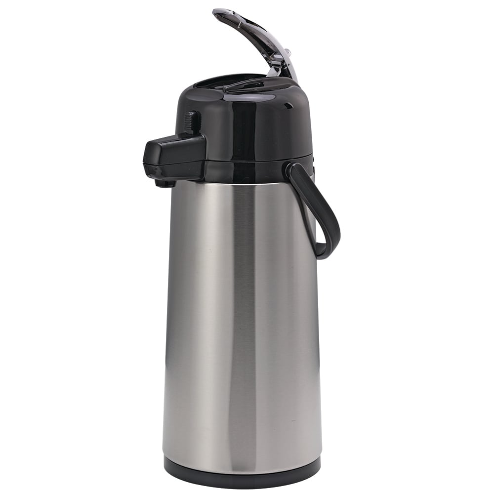 482-ECAL19S 1 9/10 Liter Insulated Airpot, Lever Style, Stainless w/ Black