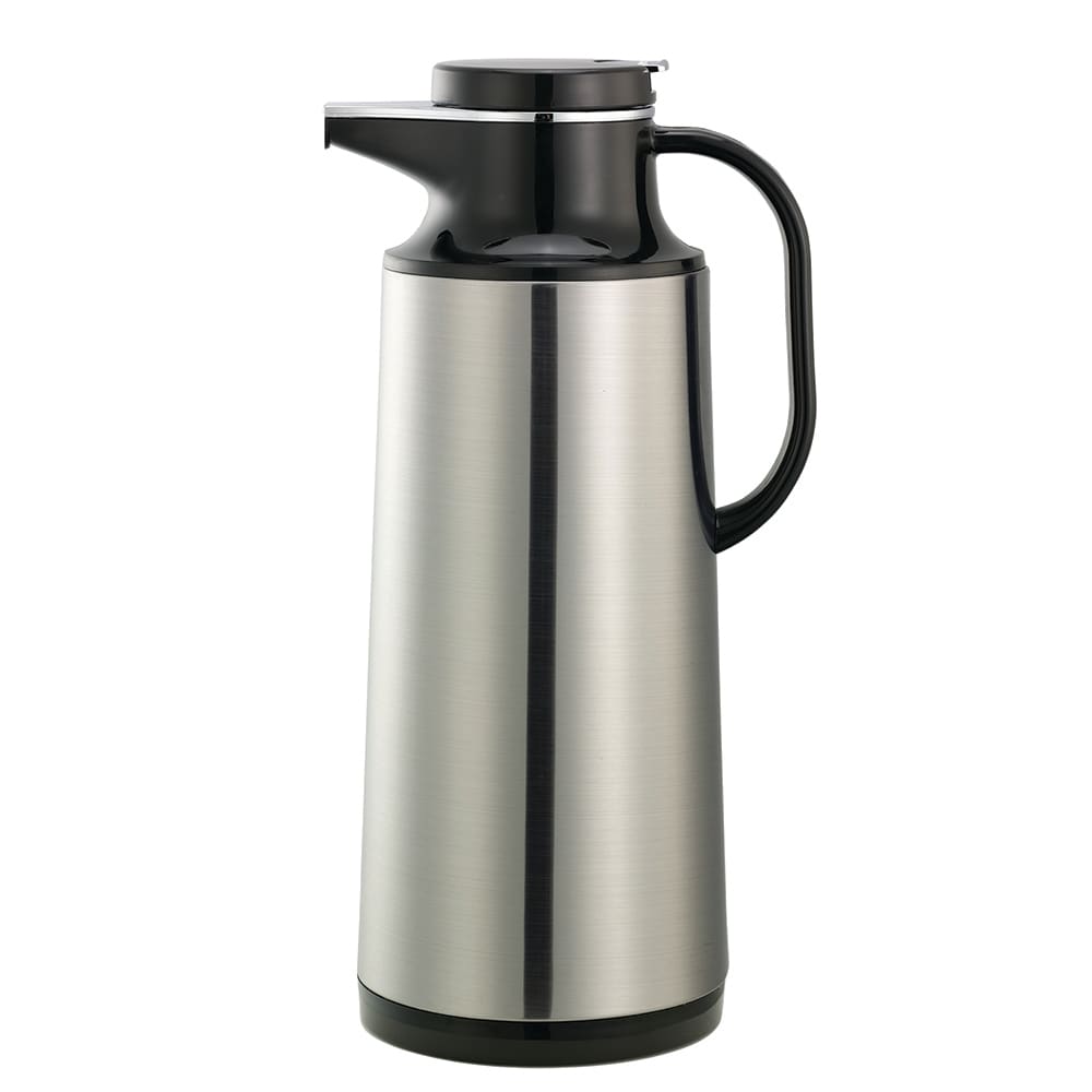 Service Ideas HPS161 1 3/5 liter Coffee Server w/ Stainless Shell, Brushed Stainless, Black