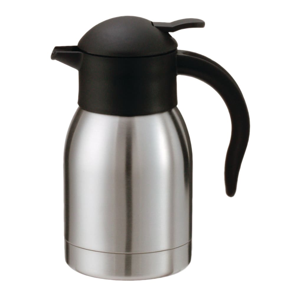 Service Ideas SJ60SS 3/5 liter Vacuum Carafe w/ Push Button Lid, Stainless