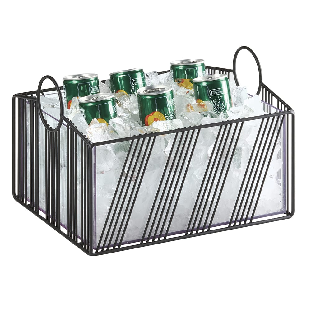 151-411151013 Rectangular Ice Housing - 13 1/4"L x 12 7/8"W x 8 1/8"H, Wire, Black