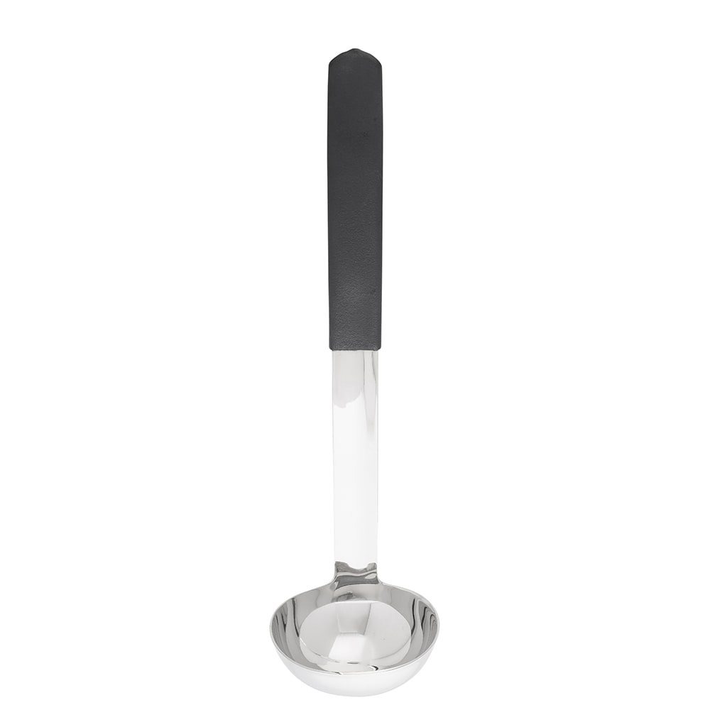 229-AM5302BK 2 oz Serving Ladle - Stainless Steel, Black Plastic Handle