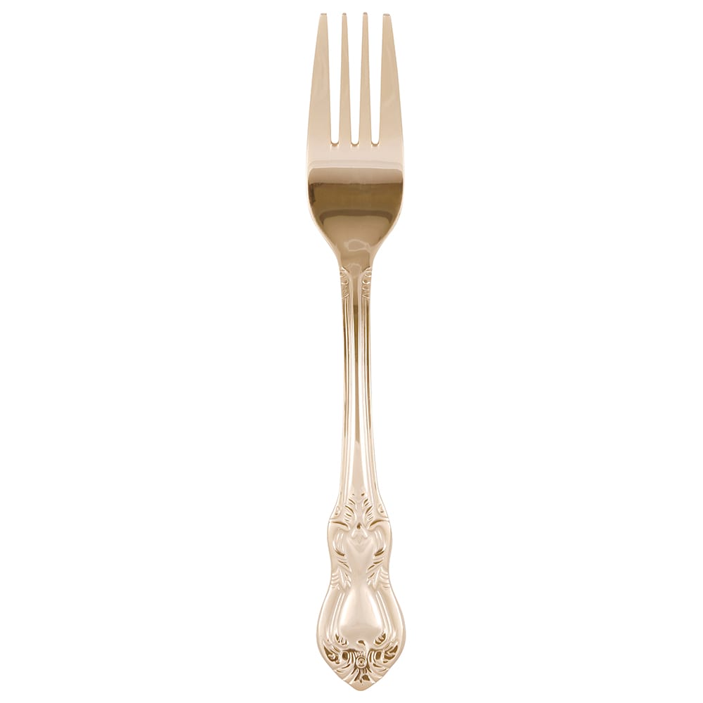 861-CRWNGLDSF 6 1/4" Salad Fork - Gold Plated, Crown Royal Pattern