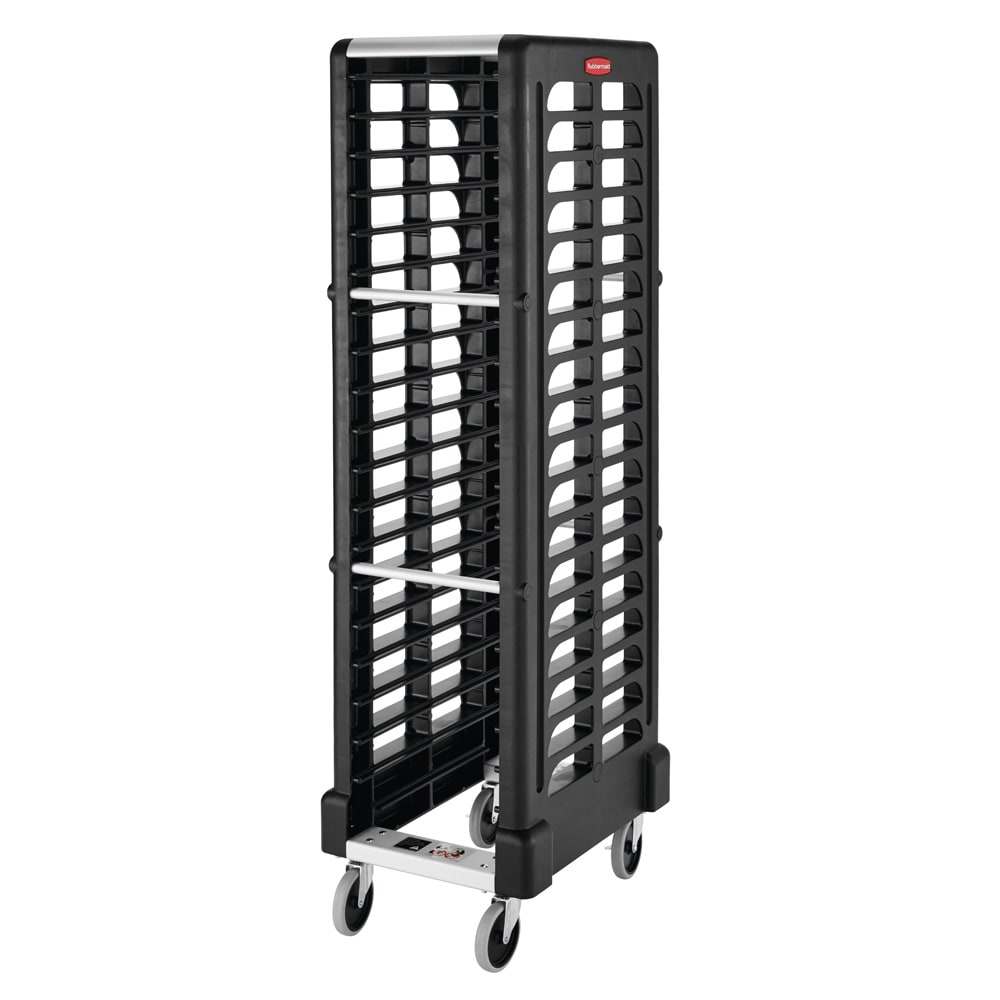 007-3317BK 18 5/8"W 18 Food Pan Rack w/ 2" Bottom Load Slides