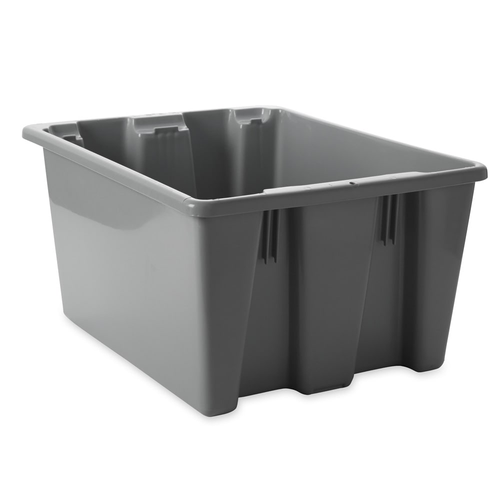 007-FG172100GRAY Palletote® Bus Box - 19 1/2" x 15 1/2" x 10", Gray