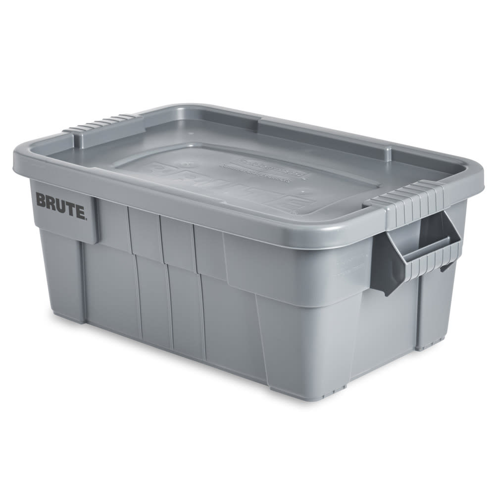 007-FG9S3000GRAY BRUTE® Bus Box w/ Lid - 27 9/10" x 16 1/2" x 10 7/10" , Gray