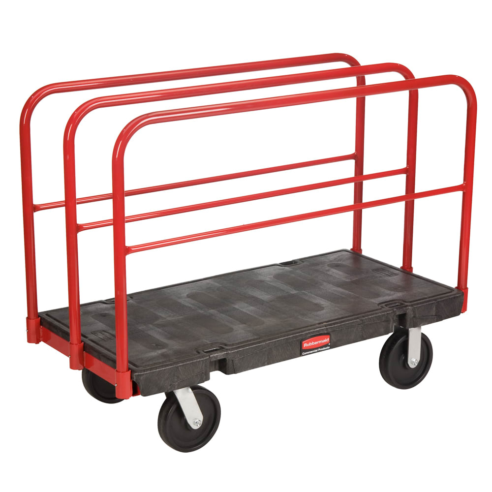 007-FG446800BLA 2000 lb Platform Truck w/ Tie Downs, 48"L x 24"W