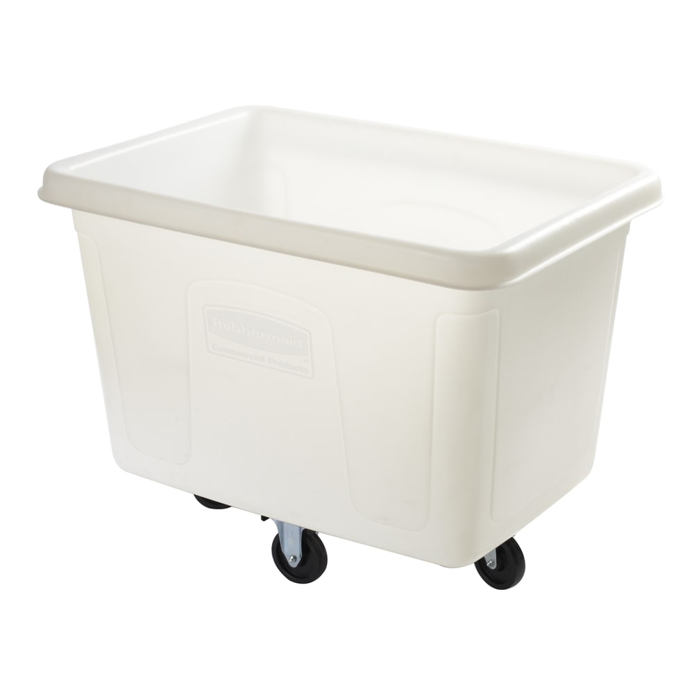 007-FG461400WHT 1/2 cu yd Trash Cart w/ 500 lb Capacity, White