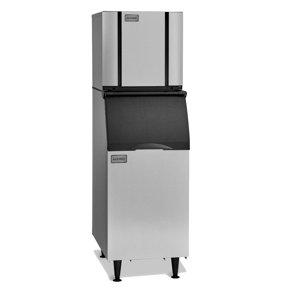 159-CIM0320HAB42PS 313 lb Elevation Series™ Half Cube Ice Machine w/ Bin - 351 lb Storage, Air Co...