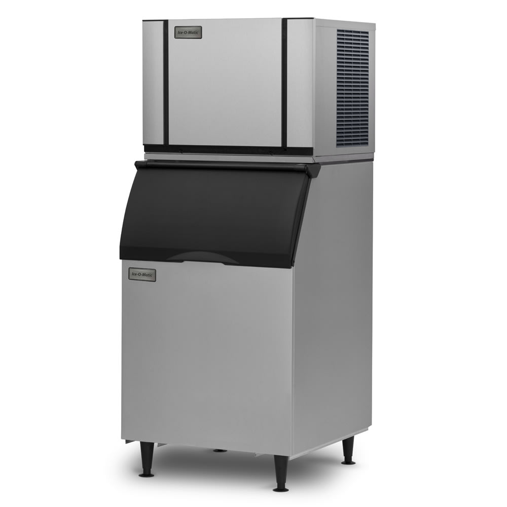 159-CIM0530HAB55PS 561 lb Elevation Series™ Half Cube Ice Machine w/ Bin - 510 lb Storage, Air Co...